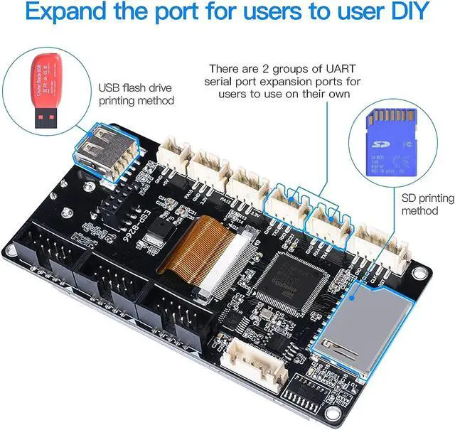 Alt view image 5 of 7 - BIGTREETECH TFT35 V3.0.1 Touch Screen Display with Two Working Modes Smart Controller Panel Compatible with LCD12864 WiFi for SKR V1.4 Turbo Manta M4P/M5P Octopus V1.1 Ender-3 3D Printer Parts