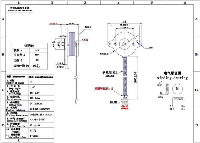 Alt view image 4 of 7 - FYSETC 3D Printer Parts 36mm Motor Extruder Stepper Motor 1.8 Angle 0.35A 2 Phase Round Body with 47.2in Cable for Sherpa Mini/Orbite Extruder Ender 3 Pro V2 /Voro 2.4/Positro Project Accessories
