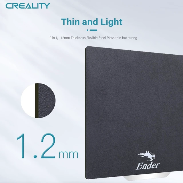 Alt view image 6 of 6 - Creality Official Ender 3 Build Plate, 235x235mm Double-Sided Magnetic Bed Plate Smooth+Textured Surface Flexible Removable Printing Platform for Ender 3/3 V2/3 Pro/3 S1/3 S1 Pro/3 V3 SE/K1C/K1 SE