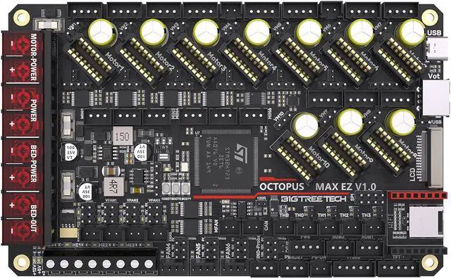 Main image of BIGTREETECH Octopus Max EZ V1.0 Control Board 32Bit New Upgrade Octopus Pro Motherboard, Compatible EZ2209/EZ5160 Stepper Driver, Support Running Klipper Firmware for Voron 2.4 DIY Upgrade 3D Printer