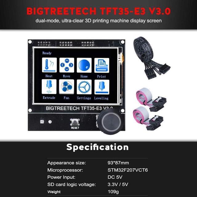Alt view image 7 of 7 - BIGTREETECH SKR Mini E3 V2.0 Control Board+TFT35 E3 V3.0.1 Touch Screen Display 32Bit Silent Board Integrated with TMC2209 UART Stepper Driver for Ender 3 Ender 5 Ender 3 V2 3D Printer Motherboard