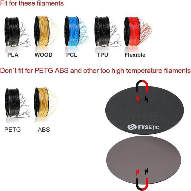 Alt view image 2 of 7 - FYSETC 3D Printing Build Plate 120mm Round Ultra-Flexible Removable HeatedBed Build Surface Hot Bed Sticker for Monoprce MP Select Mini Delta 3D Printer Part