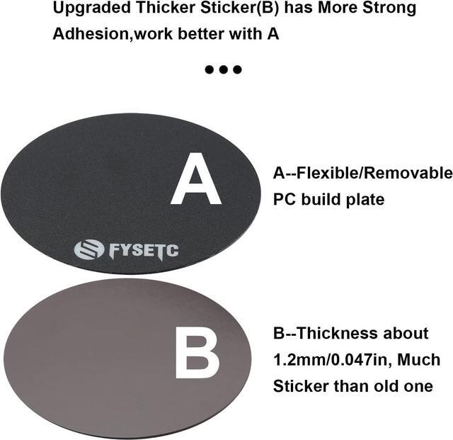 Alt view image 4 of 7 - FYSETC 3D Printing Build Plate 120mm Round Ultra-Flexible Removable HeatedBed Build Surface Hot Bed Sticker for Monoprce MP Select Mini Delta 3D Printer Part