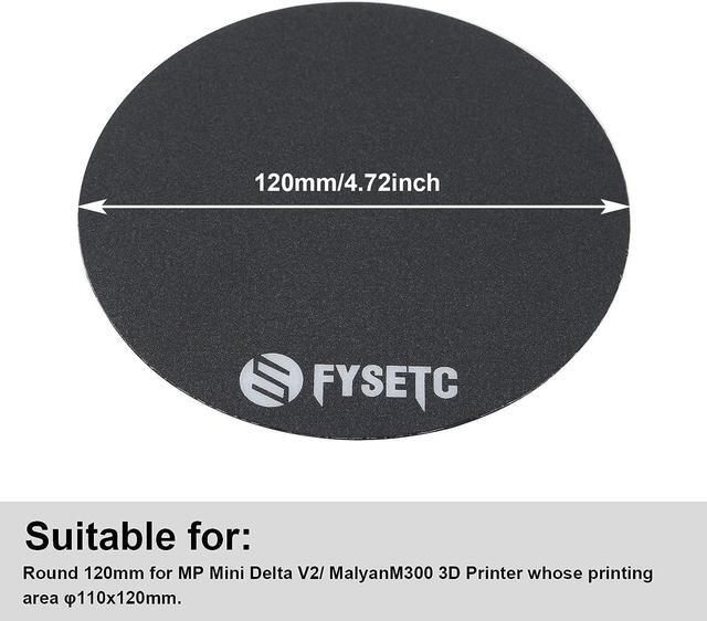 Alt view image 3 of 7 - FYSETC 3D Printing Build Plate 120mm Round Ultra-Flexible Removable HeatedBed Build Surface Hot Bed Sticker for Monoprce MP Select Mini Delta 3D Printer Part