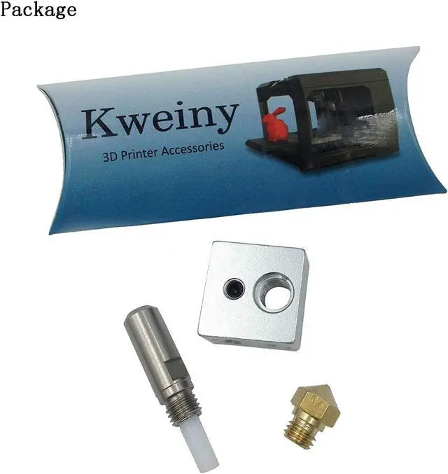Alt view image 2 of 6 - MK10 Hotend Kit for 3D Printer Fit with M3 and M4 Thermistor