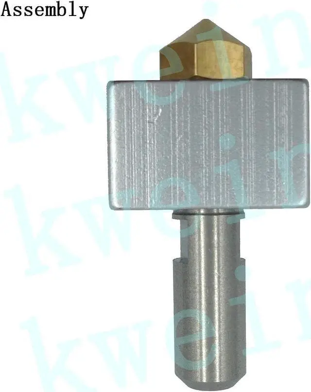 Alt view image 5 of 6 - MK10 Hotend Kit for 3D Printer Fit with M3 and M4 Thermistor