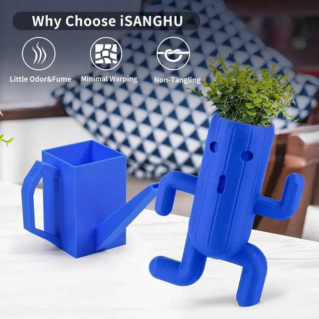 Alt view image 2 of 7 - ASA Filament 1.75mm, UV/Heat Resistant/Weather Resistant ASA 3D Printer Filament, Perfect for Printing Outdoor Functional Parts, Blue Filament 1kg(2.2lbs) Spool