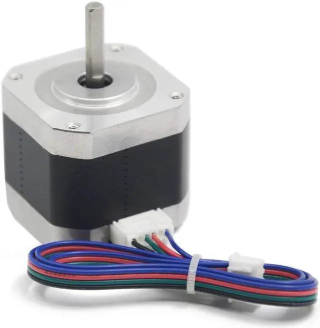 Alt view image 3 of 7 - Iverntech Nema 17 Stepper Motor 42x40mm Body Bipolar 1.5A 400mN.m 2 Phase 4 Wires 1.8 ° for 3D Printer or CNC Machine with 1M Motor Cable