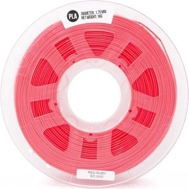 Alt view image 2 of 7 - Gizmo Dorks 3mm (2.85mm) PLA Filament 1kg / 2.2lb for 3D Printers, Fluorescent Red
