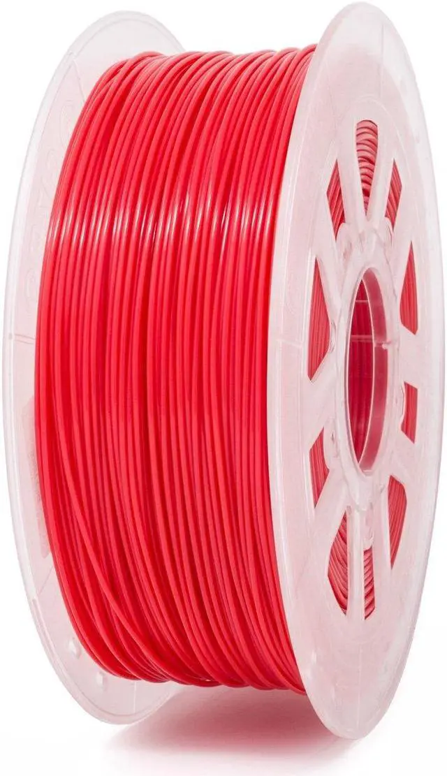 Main image of Gizmo Dorks 3mm (2.85mm) PLA Filament 1kg / 2.2lb for 3D Printers, Fluorescent Red
