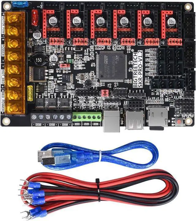 Main image of BIGTREETECH SKR Pro v1.2 32bit Control Board high-Frequency 3D Printer Motherboard, Support TMC5160, TMC2208, TMC2130, TFT28, TFT32, TFT35, 12864LCD ect.
