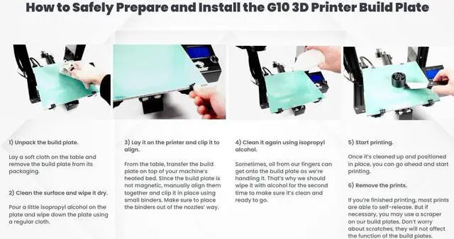 Alt view image 5 of 7 - G10 3D Printer Build Surface Plate 235, 250, 310, 370 - Ender 3 CR10 Prusa High Temp Upgrade Semi Flexible Fiberglass Garolite Nylon PETG ABS PLA TPU PEEK PEKK ULTEM CF VAAPR (370mm x 370mm)