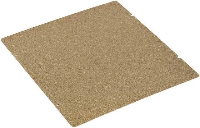 Alt view image 5 of 7 - BCZAMD Prusa MK4 I3 MK3 MK52 Gold Double Sided Textured PEI Spring Steel Sheet Powder Coated PEI Build Plate for Prusa i3/quila pro/CR6 SE MK2.5S MK3 MK3S, 253.8 x 241MM