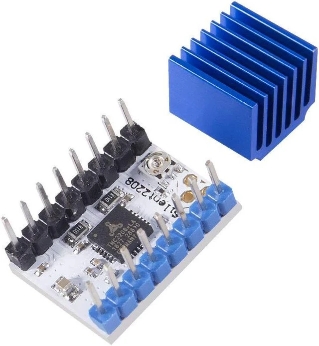 Alt view image 6 of 7 - 10-Pack TMC2208 V1.2 Stepper Motor Driver with Heat Sink for 3D Printer Boards