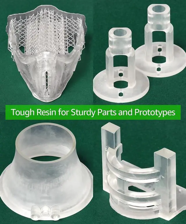 Alt view image 4 of 7 - SuperPP Tough 3D Printer Resin Fastest 1.4GPa 50um Print in 1.3 secs, Made in Korea by 3DMaterials (1000g, Clear)