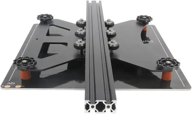 Alt view image 3 of 7 - Zeberoxyz Upgrade Modular Y Carriage Plate Kit 260mmx260mmx3.5mm/10.2x10.2x0.14inch for 2040V Aluminum Profile for CR-10s 3D Printer (260x260x3.5mm)