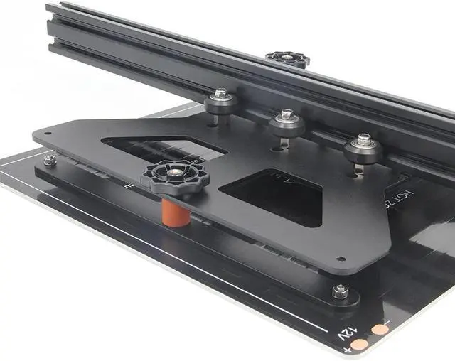 Alt view image 5 of 7 - Zeberoxyz Upgrade Modular Y Carriage Plate Kit 260mmx260mmx3.5mm/10.2x10.2x0.14inch for 2040V Aluminum Profile for CR-10s 3D Printer (260x260x3.5mm)