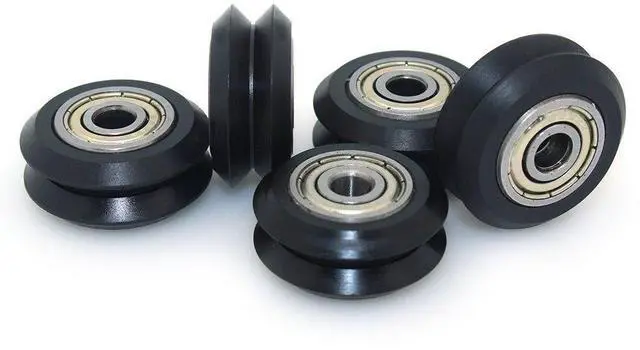 Alt view image 5 of 6 - Double-V Type Wear-Resistant/Silent/Burr-Free V-Shape Wheel with 625ZZ Bearing V Slot Wheels for 3D Printer CNC Machines(Pack of 12pcs V-Wheel)