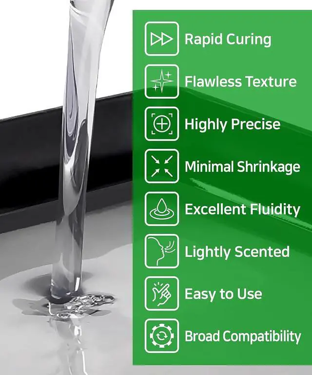 Alt view image 7 of 7 - SuperPP Tough 3D Printer Resin Fastest 1.4GPa 50um Print in 1.3 secs, Made in Korea by 3DMaterials (1000g, Clear)