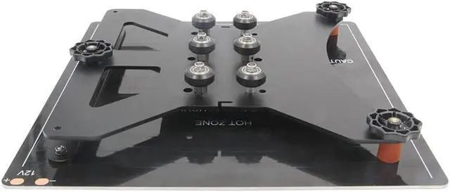 Alt view image 6 of 7 - Zeberoxyz Upgrade Modular Y Carriage Plate Kit 260mmx260mmx3.5mm/10.2x10.2x0.14inch for 2040V Aluminum Profile for CR-10s 3D Printer (260x260x3.5mm)