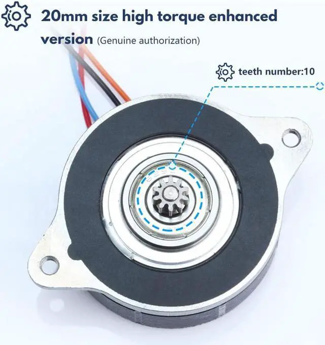 Alt view image 3 of 7 - Moons NEMA14 36MM 17MM Enhanced Stepper Motor Compatible with Orbiter Extruder Sherpa Extruder, Ender 3 Pro/Voron 2.4 / BLV / CR10 3D Printer Direct Drive Upgrade
