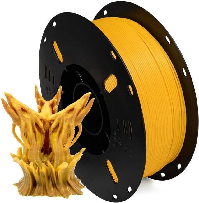 FilaBees 1.75mm Yellow PLA 3D Printer Filament, 3D Printing Filament  Dimensional Accuracy +/- 0.02mm, Neatly Wound PLA Filament 1kg Spool(2.2lbs)  Fit Most FDM 3D Printers, no Smoke and no Odor, Yellow 