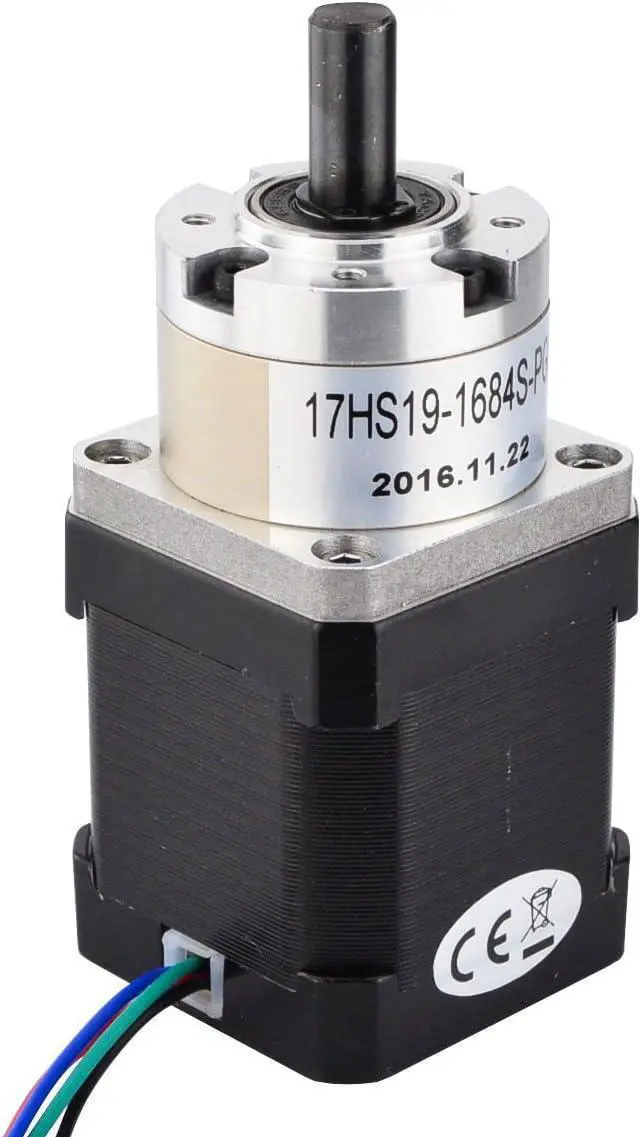 Alt view image 2 of 6 - STEPPERONLINE Nema 17 Geared Stepper Motor Gear Ratio 5:1 3D Printer Extruder Motor DIY CNC Robotics