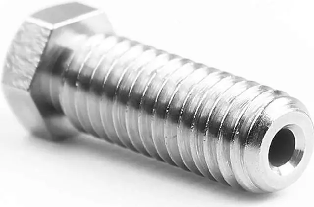 Alt view image 2 of 3 - Micro Swiss Plated Wear Resistant High Flow Volcano Compatible/Artillery Sidewinder 1.75mm Nozzles (.4mm)