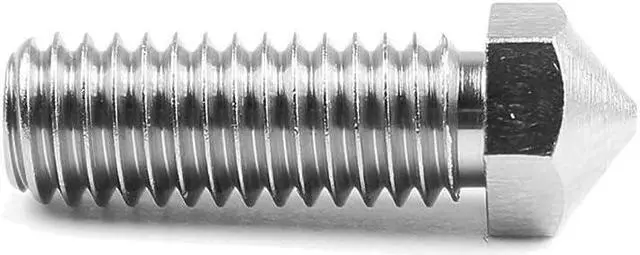 Alt view image 3 of 3 - Micro Swiss Plated Wear Resistant High Flow Volcano Compatible/Artillery Sidewinder 1.75mm Nozzles (.4mm)