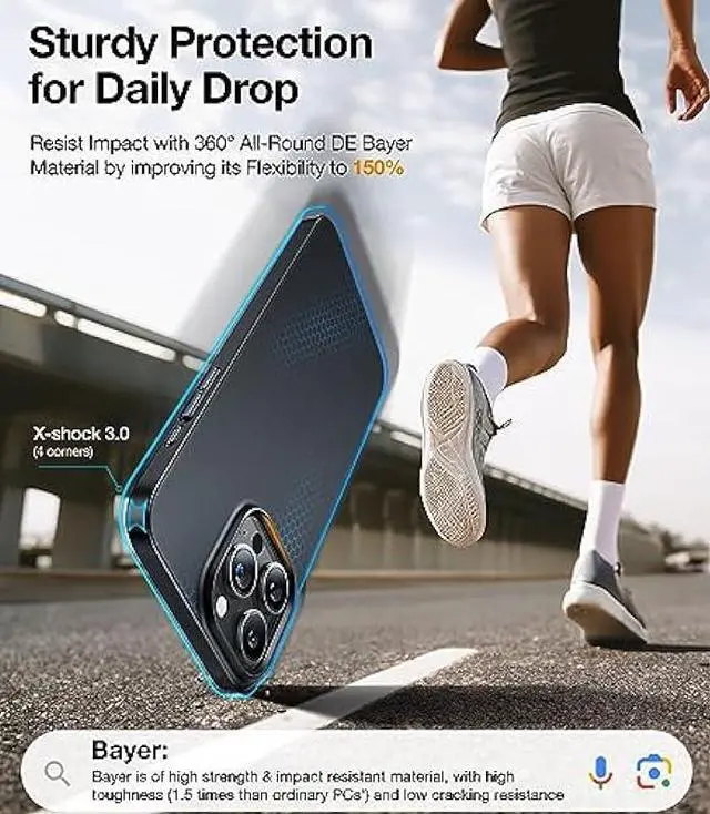 Alt view image 6 of 6 - TORRAS Magnetic Slim Fit Designed for iPhone 15 Pro Case 2023, [Compatible with MagSafe] [Ultra Thin] Protective Matte Hard PC Cover Anti-Scratch Phone Case for iPhone 15 Pro, Black Titanium