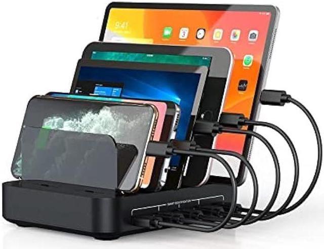 Charging Station for Multiple Devices, 50W Multi USB Charger