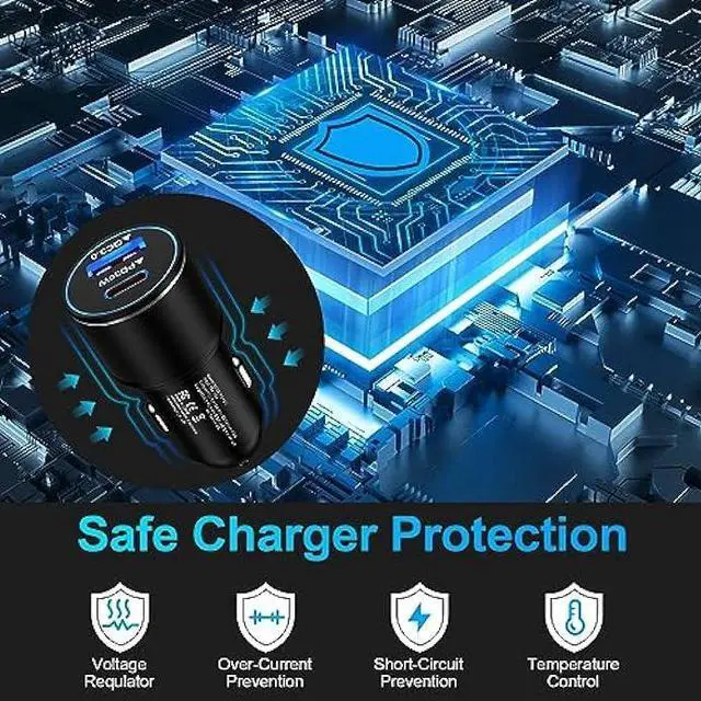 Alt view image 4 of 7 - 48W USB C Car Charger, All Metal 12V USB Outlet PD & QC 3.0 Fast Charge iPhone Car Charger Adapter Type C Flush Fit Car Plug for iPhone 14 13 12 11 Pro Max SE XR X,Samsung S23 S22 S21 S20 S10 A14 A54
