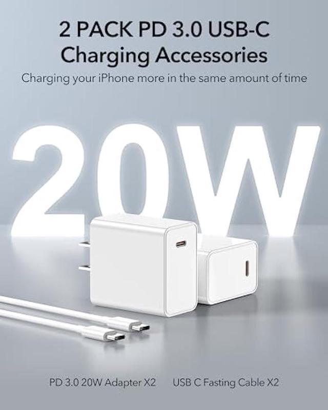 2 Pack Meifigno Magnetic Wireless Charger for iPhone 15/14/13/12 Series, AirPods  3/2/Pro, Fast Charging with PD 20W USB-C Adapter x2, MagSafe Charger Stand  for iPhone 15 14 13 Pro Max Plus Mini, White - Newegg.com