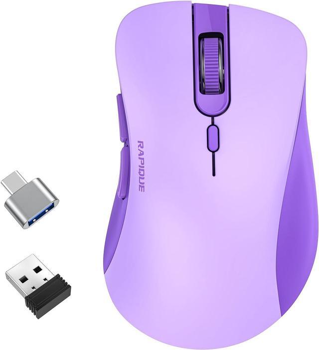 Dropship Wireless Charging Mouse Portable Mute Wireless Mouse USB And Type-C  Dual Mode Wireless Mouse Adjustable DPI Laptop For Mac; MacBook; Android;  PC to Sell Online at a Lower Price