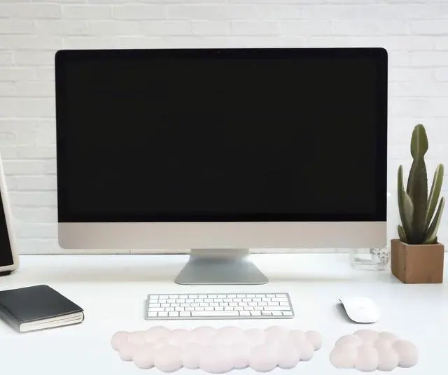 Alt view image 7 of 7 - Keyboard Cloud Wrist Rest Pad Cloud Mouse Arm Wrist Rest Cute Memory Foam Palm Rest for Keyboard Ergonomic Arm Rest for Pain Relief with Non-Slip Suitable for Office Home Laptop Mac Gaming (White)