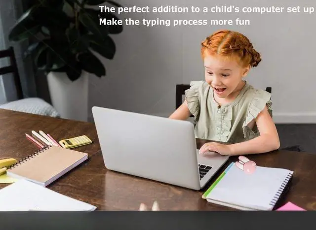 Alt view image 3 of 4 - Wireless Mouse Cute Pink Mouse Kawaii Bunny Shape Rabbit Design Portable Silent Lightweight Quiet Cordless USB Optical Cordless Mice for PC Laptop Computer Mac MacBook Pro Desktop HP Kids Girls Gift