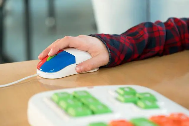 Alt view image 6 of 7 - Clevy Kids Mouse - Colorful Ergonomic USB Computer and Laptop Kids Mouse for School and Home Computer Use - Wired Children Friendly - Compatible with Windows, macOS, Chromebook