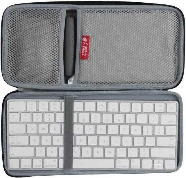 Main image of Hermitshell Hard Travel Case for Apple Magic Keyboard MLA22LL/A + Trackpad 2 MJ2R2LL/A + Mouse Bluetooth (Nylon, Black)