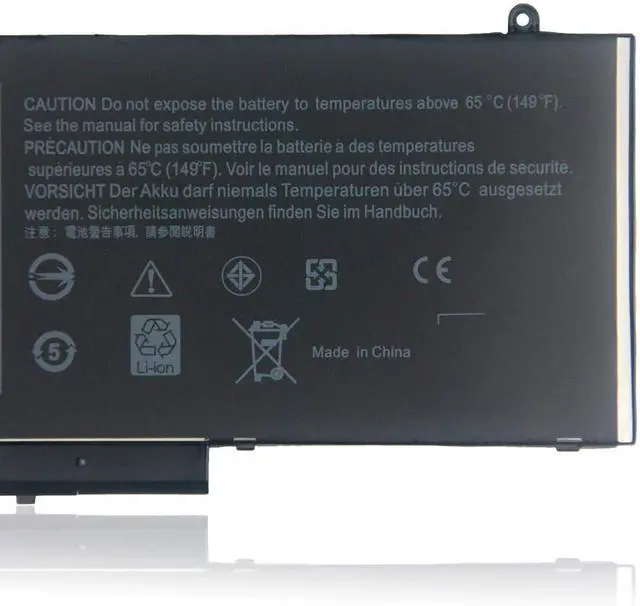 Alt view image 3 of 6 - Fully. New 6MT4T Replacement Laptop Battery Compatible with Dell Latitude E5470 E5570 Precision 3510 0HK6DV 079VRK TXF9M 0TXF9M - 7.6V 62Wh
