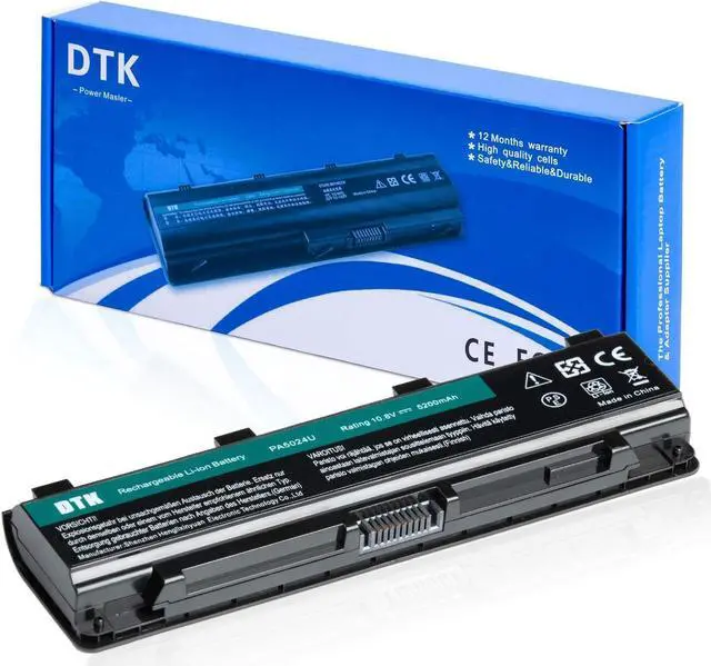 Main image of DTK Battery for Toshiba P/N PA5024U-1BRS PA5023U-1BRS PA5025U-1BRS PA5026U-1BRS PA5027U-1BRS PABAS259 PABAS260 PABAS261 PABAS262 PABAS263 Laptop Netbook Computer Satellite L850 Series battery