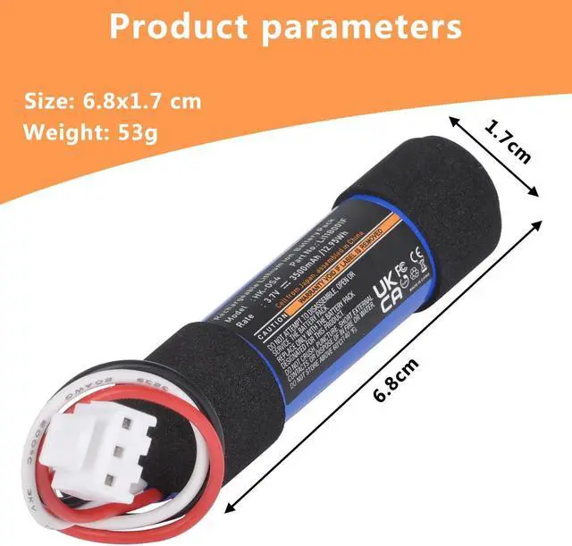 Alt view image 7 of 7 - Hisewen Replacement Battery for Harman Kardon Onyx, 3500 mAh Battery for Harman Kardon Onyx Studio 4, Onyx Studio 3, Onyx Studio 2, Onyx Studio 1 Wireless Bluetooth Speaker