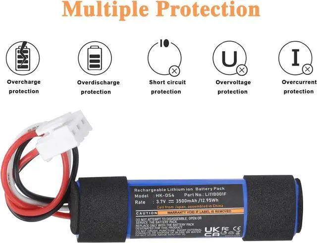Alt view image 6 of 7 - Hisewen Replacement Battery for Harman Kardon Onyx, 3500 mAh Battery for Harman Kardon Onyx Studio 4, Onyx Studio 3, Onyx Studio 2, Onyx Studio 1 Wireless Bluetooth Speaker