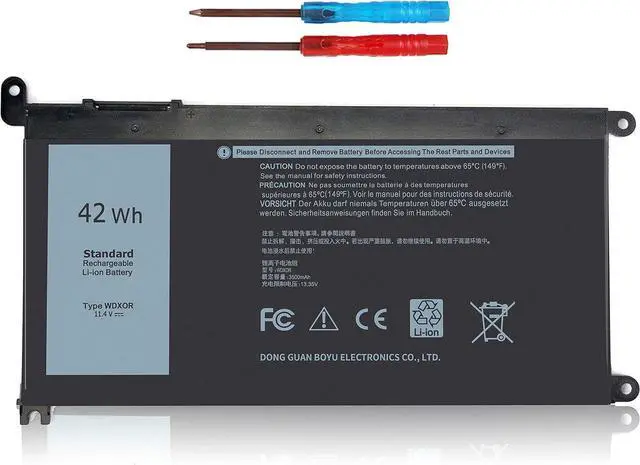 Main image of WDXOR 42Wh Laptop Battery,WDX0R Laptop Battery for Dell Inspiron 5565 5570 7378 5379 5567 5570 P69G P75F001 5567 7573 P69G001 5579 5767 5378 P58F001 7569 P74G 7368 7580 7378 5568 5770 5368 Vostro 5471