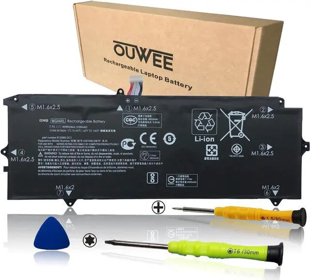 Main image of MG04XL Laptop Battery Compatible with Hp Elite X2 1012 G1 Series Notebook HSTNN-DB7F MG04 812060-2B1 812060-2C1 812205-001 7.7V 40Wh 4820mAh