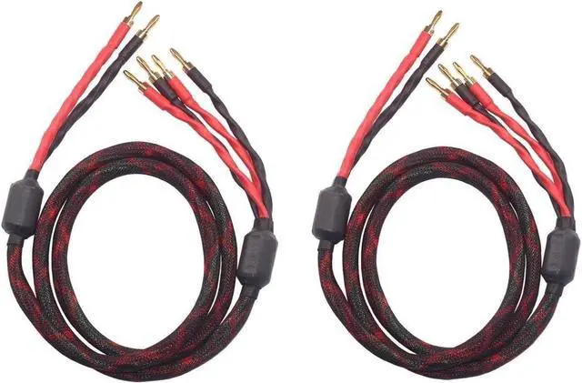 Alt view image 2 of 7 - k4B-2B Bi-Wire Speaker Cable (2 Banana Plugs - 4 Banana Plugs), 1pair Set (Total 12banana Plugs), k4B-2B (1.5M(4.92ft))
