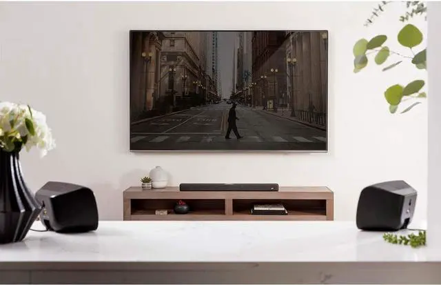 Alt view image 5 of 7 - Polk Audio SR2 Wireless Surround Sound Speakers for Select React and Magnifi Sound Bars - Immersive Easy Set Up, Multiple Placement Options, 2 Count (Pack of 1)