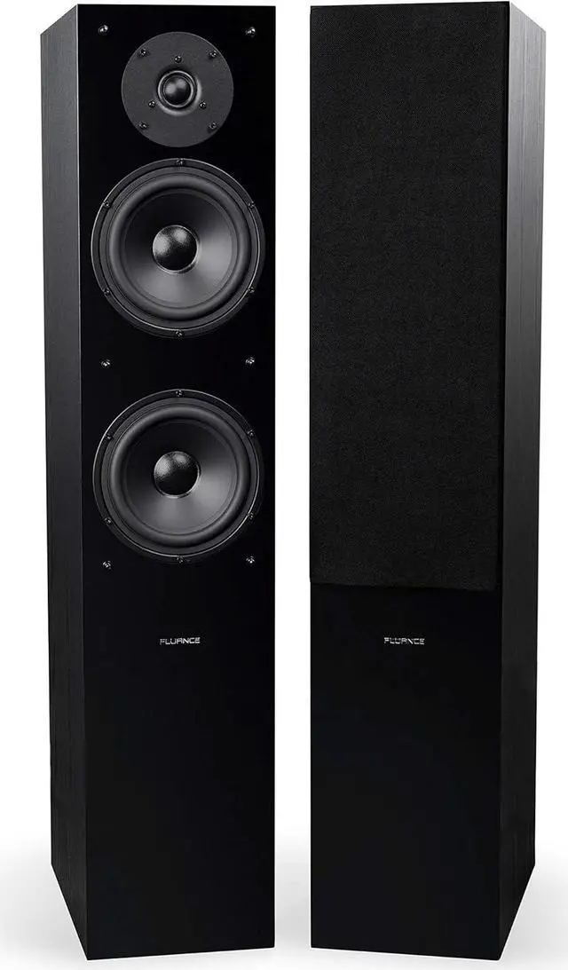 Alt view image 2 of 7 - Fluance Elite High Definition Surround Sound Home Theater 5.1 Speaker System Including 3-Way Floorstanding Towers, Center Channel, Rear Surround Speakers and a DB10 Subwoofer - Black Ash (SX51BR)