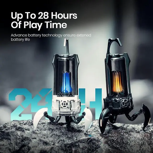 Alt view image 7 of 7 - GravaStar Supernova Portable Bluetooth Speaker, LED Table Lamp Speaker, 9H Playtime, TWS Pairing, Wireless Speakers fo Party/Outdoor/Camping/Gifts