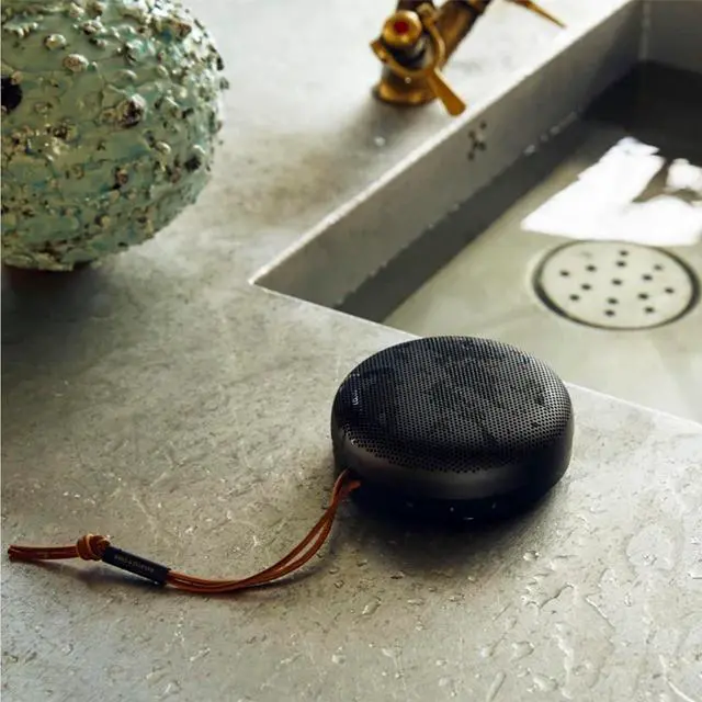 Alt view image 4 of 7 - Bang & Olufsen Beosound A1 (2nd Generation) Wireless Portable Waterproof Bluetooth Speaker with Microphone, Anthracite
