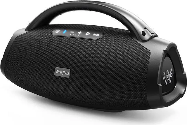 Main image of W-KING 300W Peak 200W RMS Portable Bluetooth Speakers, Massive Bass Party Boombox IPX7 Waterproof Bluetooth Speaker Large, Loud Outdoor Wireless Speaker/V5.3/EQ APP/Fast Charge/Stereo Pair/Guitar in